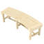 Banc d'extérieur rond semi-circulaire