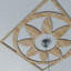 28"OD x 9 3/4"ID x 3/8"T Blume Wood Fretwork Pierced Ceiling Medallion, Cherry-63412068-63412087