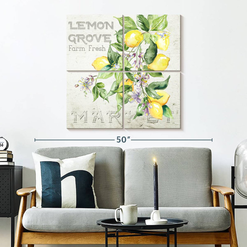 Yarlin Orchard Lemon Grove II, H 32 po x l 32 po