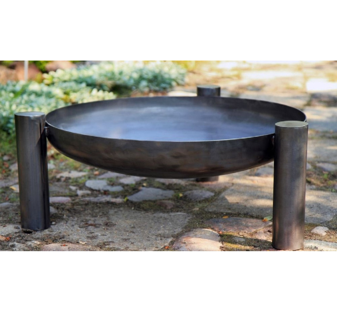 PALMA Charcoal Brazier - Black Sanded -Diameter : 60Cm 13Kg H: 30Cm L:70Cm