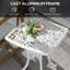 Table d'appoint d'extérieur en fonte d'aluminium avec trou pour parasol-1962615158-1962615159