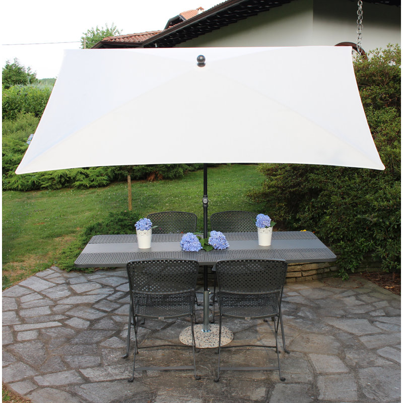 Giada 240cm X 150cm Rectangular Market Parasol, Natural