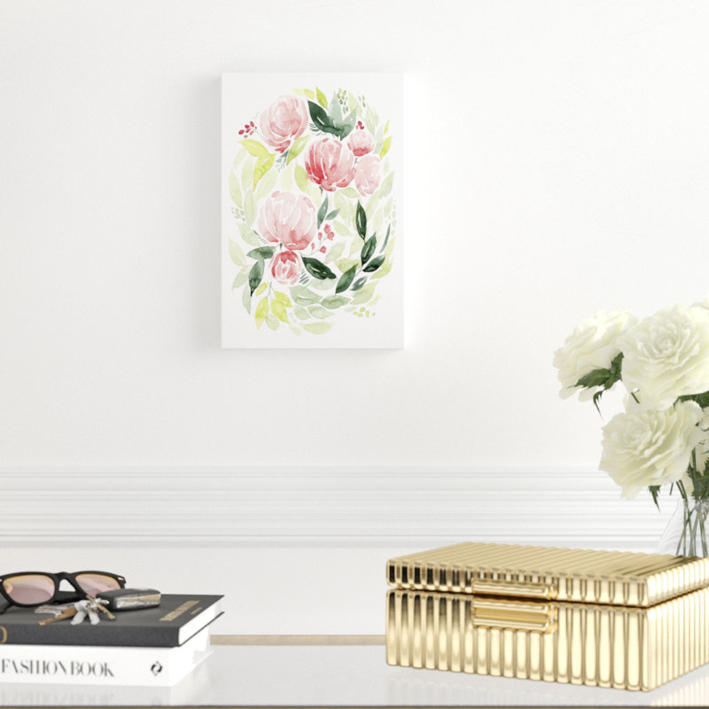 'Buoyant Bouquet I' by Grace Popp - Painting Print, 30cm H x 20cm W, Wrapped Canvas