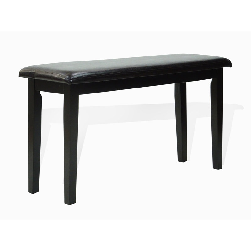 Banc en similicuir Johnniqua, Espresso