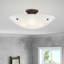 Plafonnier semi-encastré 4 lumières 24 po Aneudi-814786900