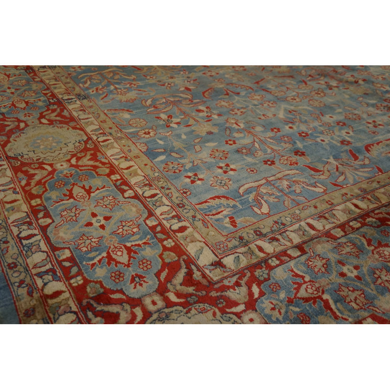 Antique Lahore Indian Knotted Rug