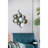 24.4x2.4x17.7 Metal Wall Ornament - Wonderful For All Celebrations Golden + White Art Hanging Decoration Of Modern 24.5" X 18" Sculpture Ideal Present Occasions Decorative