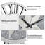 Phobos Crushed Diamond Glass Wall Clock