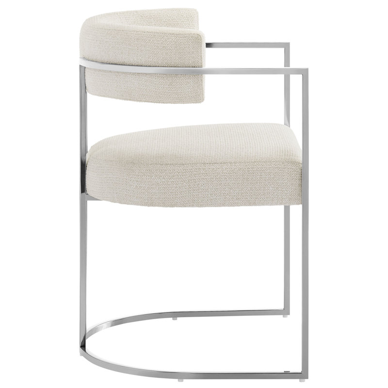 Chaise de salle à manger Huron, Crème, crème