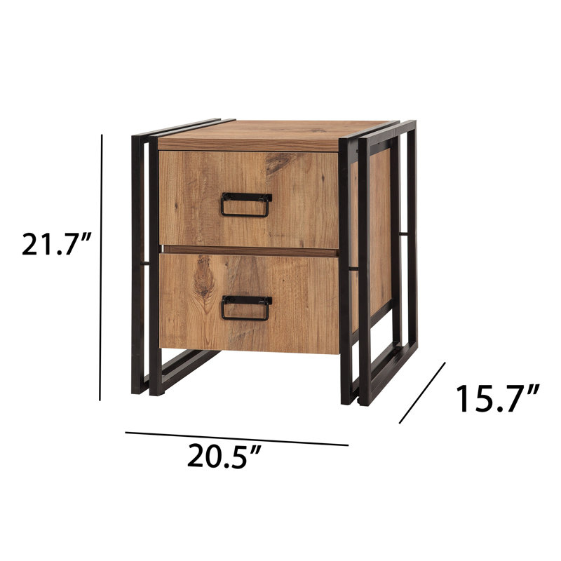 21.65'' W Particle Board / Chipboard Nightstand