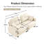 Canapé modulaire en chenille Cloud Causeat