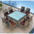Kaneb Wicker Patio Dining Set with Square Table , Cushions Included-116867703-93922078-91711220