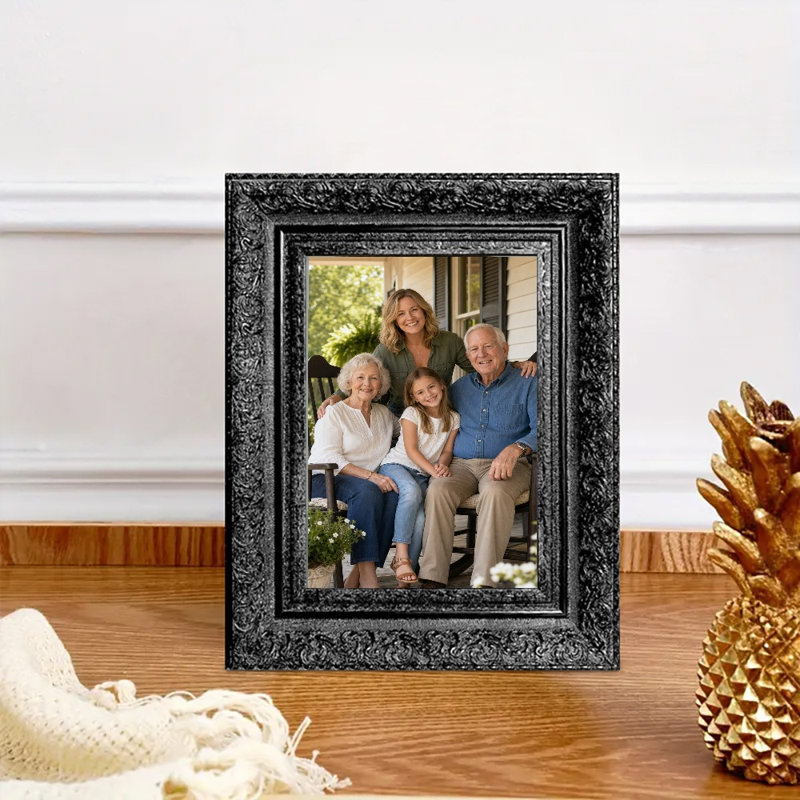 Cadre photo mural 1 pièce 5 "x 7" noir pour mémoire de voyage, Noir, 1, L 5 po x H 7 po
