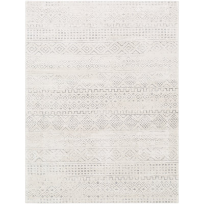 Turney Machine Woven Gray/Ivory Area Rug
