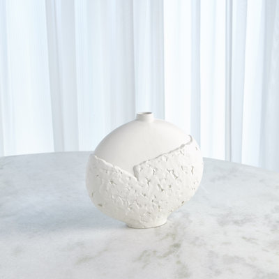 Asymmetrical Stipple Table Vase