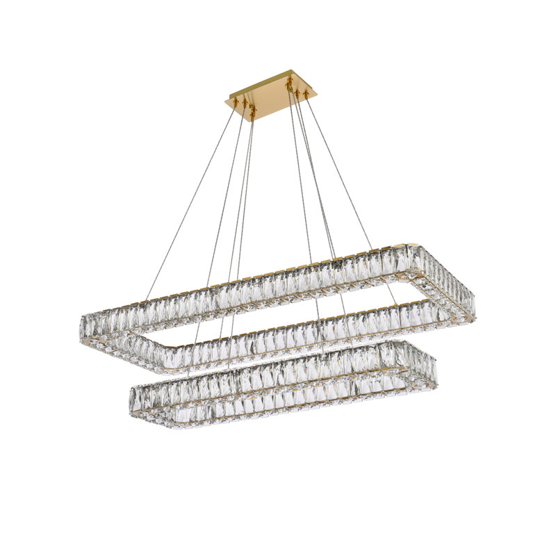 Maart - Light Pendant, Gold, 80" H x 42" W x 18" D