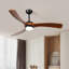 Ventilateur de plafond en bois massif à 3 pales de 60 pouces-1096910391