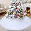 Jupe de sapin de Noël en fausse fourrure blanche, grande housse moelleuse pour le pied du sapin, décoration hivernale chaleureuse
