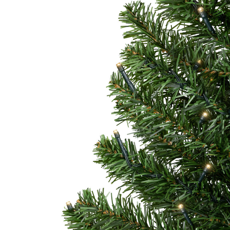 3' Green Pine Artificial Christmas Tree with Warm White LED Lights