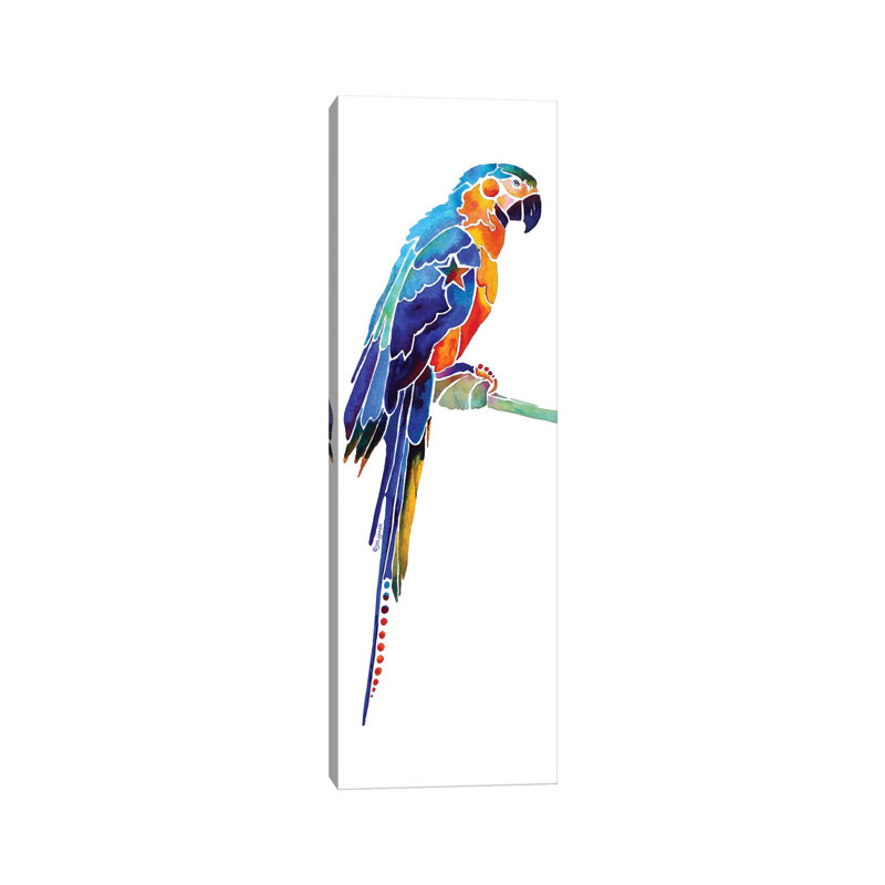 Tropical Parrot I by Jo Lynch - Wrapped Canvas Panoramic Gallery-Wrapped Canvas Giclée