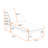 Set of 2 Outdoor Chaise Lounges with 5-Position Adjustable Backrest and Weatherproof Cushions-129038258-129227249
