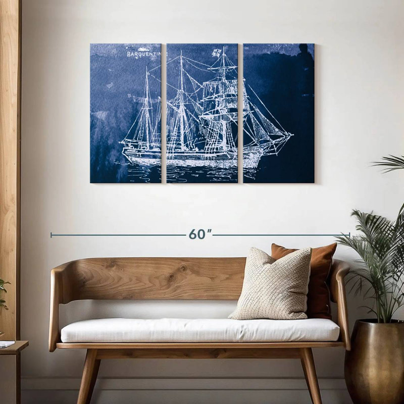 Voilier Mehar III indigo, H 28 po x l 45 po