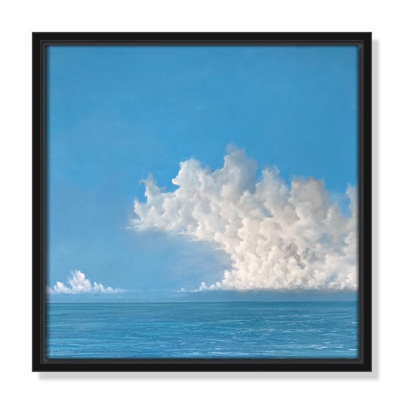Lucilla «Wave Clouds», reproduction sur toile encadrée, Noir, H 13,5 po x l 13,5 po x P 2 po