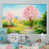 Toile avec cadre flottant blanc