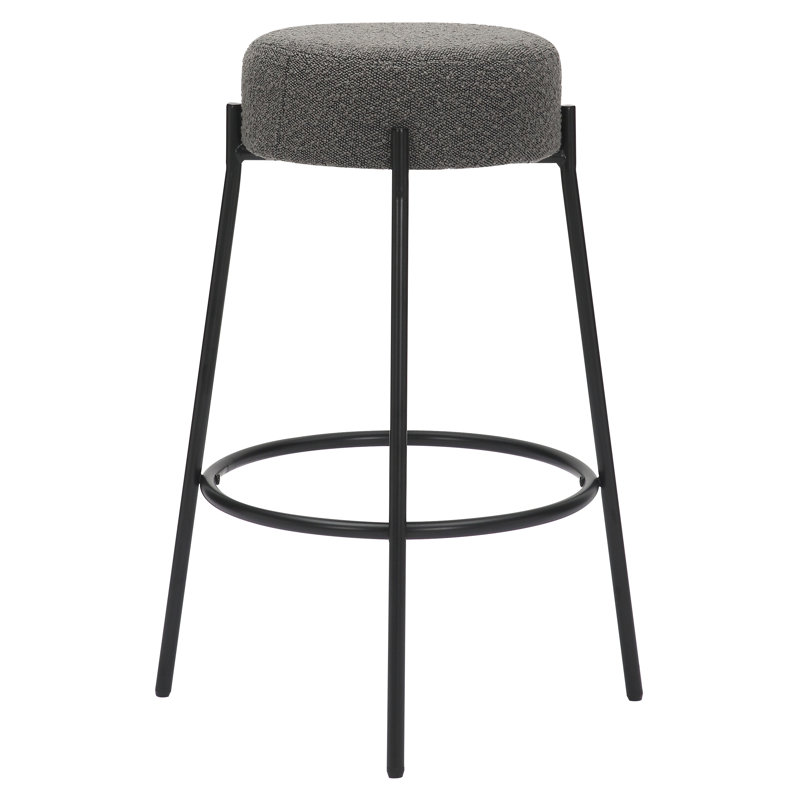 Rogina Upholstered Counter Stool, Grey