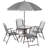 Vasif 4 - Person Patio Dining Set with Round Table