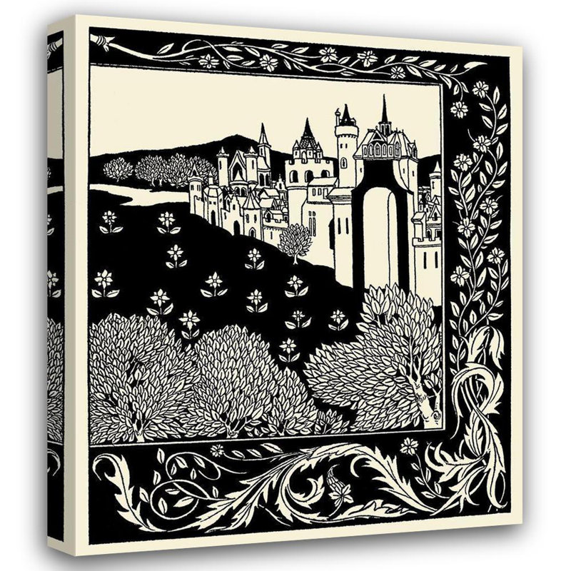 «Lark Manor ™ Beardsley», galerie d'art sur toile tendue Aubrey, Morte D'Arthur 1893, Camelot, H 43 po x l 36 po