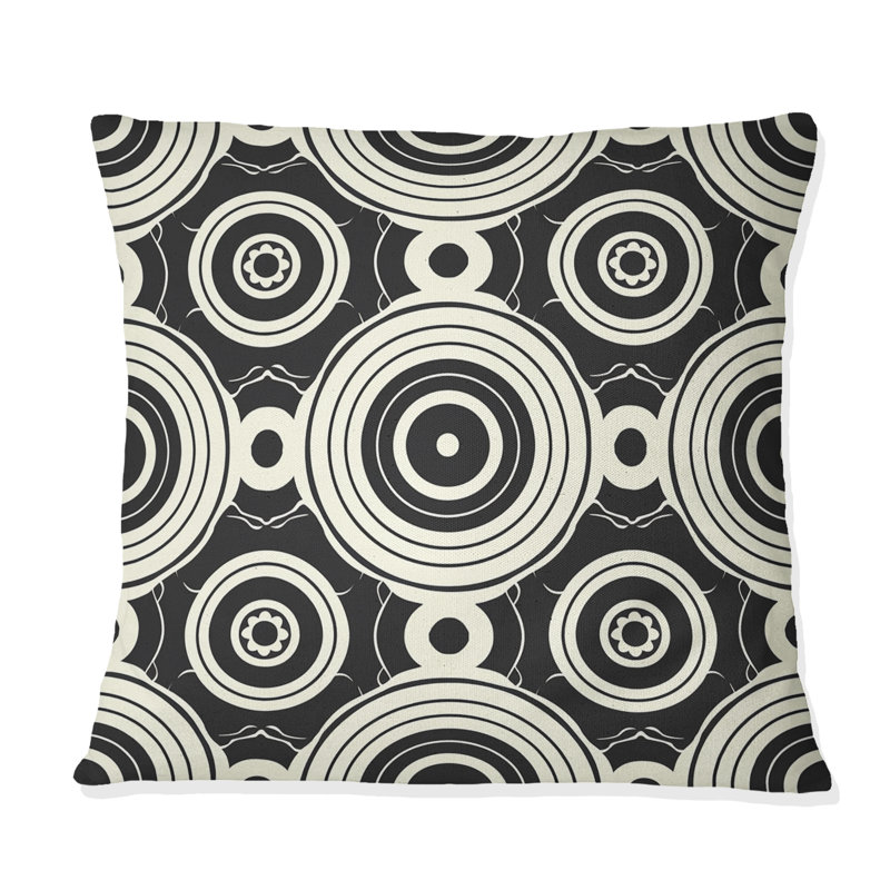 Coussin White Modern Octagon II - Modern, H 16 po x l 16 po