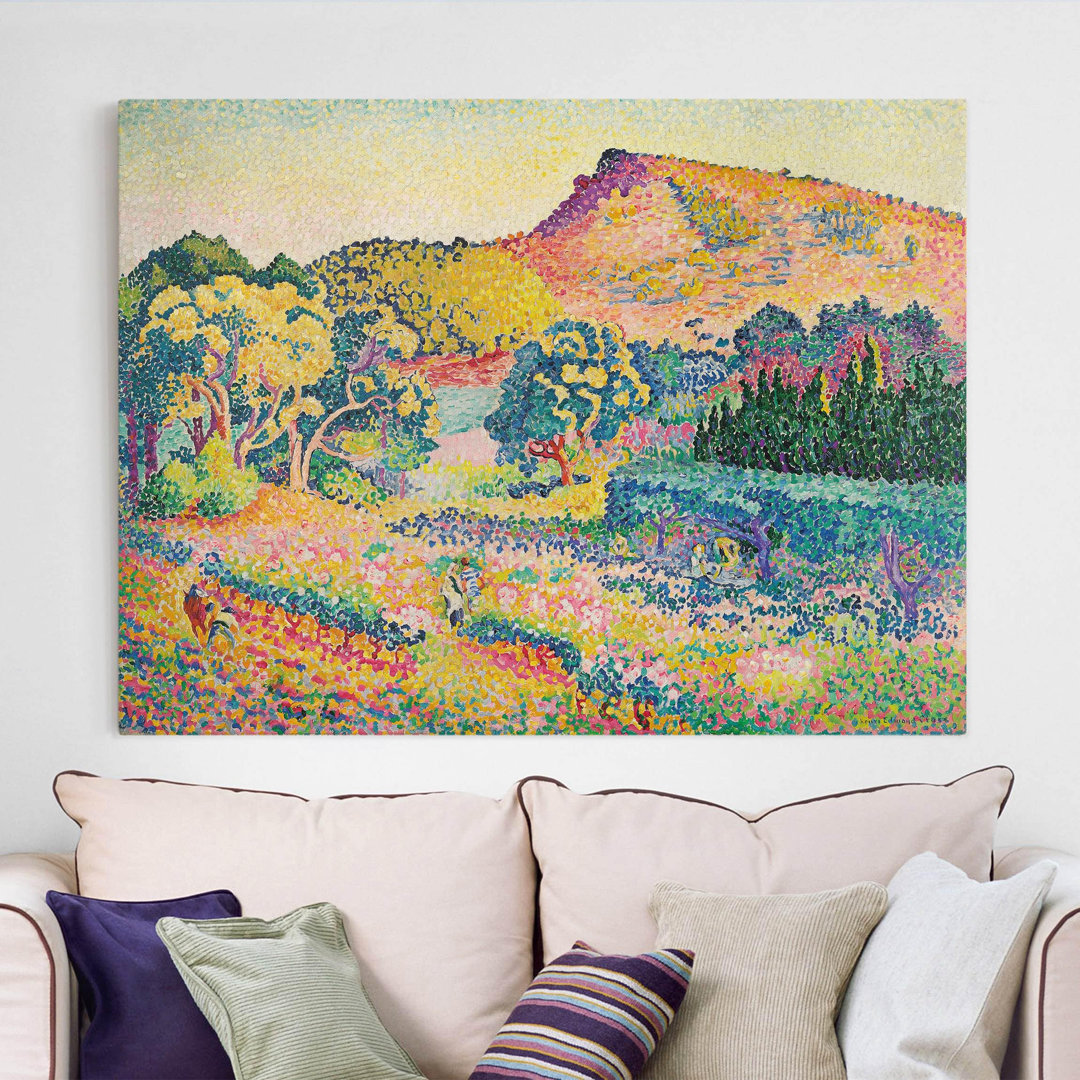 Leinwandbild Landschaft mit Le Cap Nègre von Henri Edmond Cross