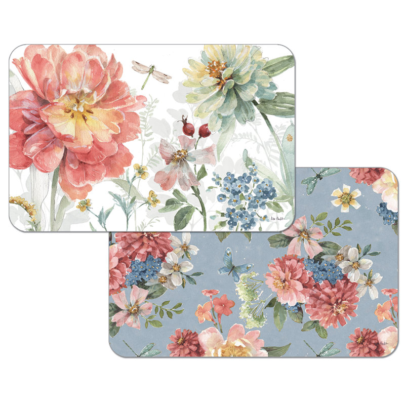 Ramazan Spring Meadow 4 Piece Reversible Placemats