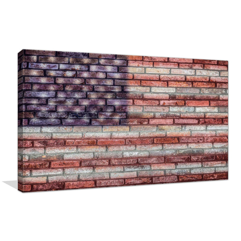 « usa », reproduction d’impression sur toile tendue, H 28 po x l 48 po x P 1,5 po