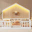 Lit sur pied avec rails hauts, lit Montessori en bois pour enfants, garçons et filles, sécuritaire et confortable-880774905-880774911