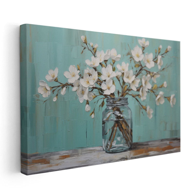 " Mason Jar Bloom ", 40" H x 60" W