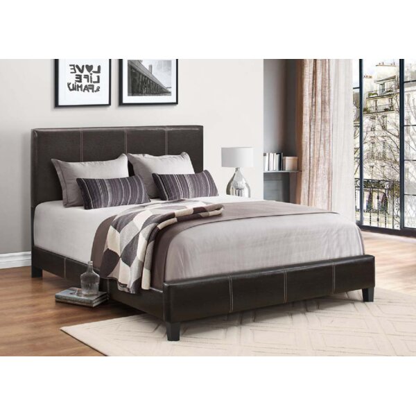 Latitude Run® Vegan Leather Standard Bed 