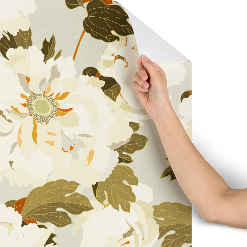 Carrelage floral Sayra Peel & Stick, L 48 po x l 24 po