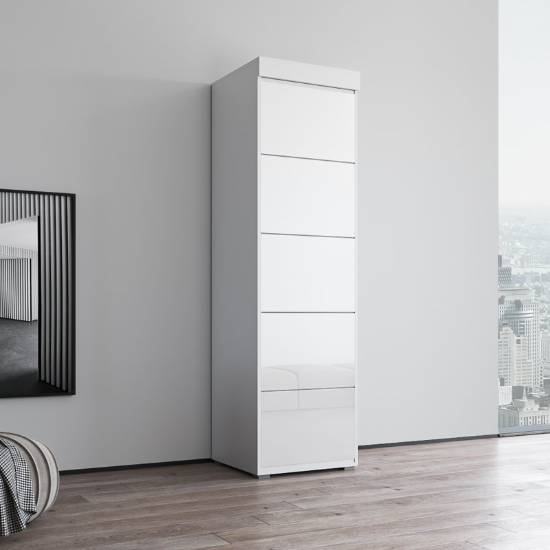 Armoire blanche 23,2 "AEX Aria, H 81 po x l 23 po x P 23 po, Blanc