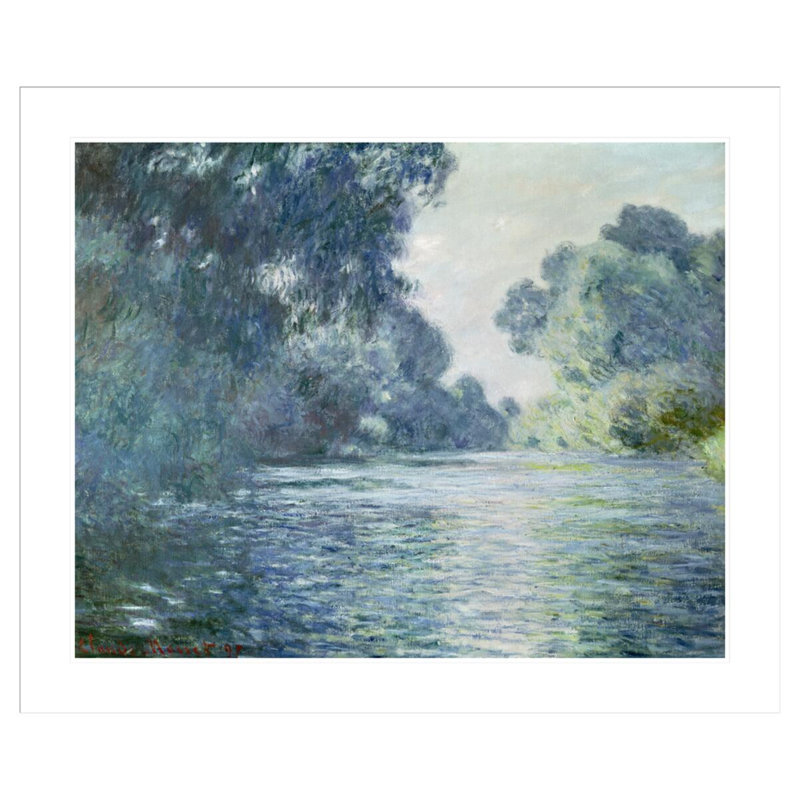 Branche de la seine près de Giverny par Claude Monet, impression giclée encadrée, H 33,5 po x l 40,29 po