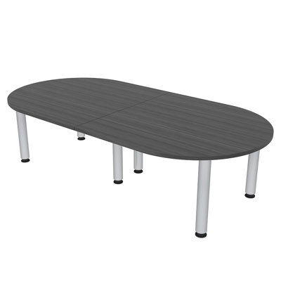 Racetrack Shaped Conference Table w Post Legs