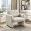 Fauteuil d'appoint contemporain rembourré beige Boucle-1917537574