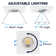 3'' Selectable Color Temperature Dimmable Air-Tight IC Rated LED Canless Recessed Lighting Kit