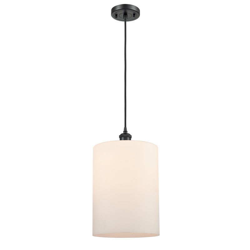 Leilani 1 - Light Single Pendant, No Bulb Included, Matte White, Matte Black