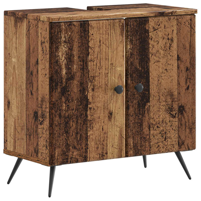 Bathroom Storage Furniture Set, Old Wood