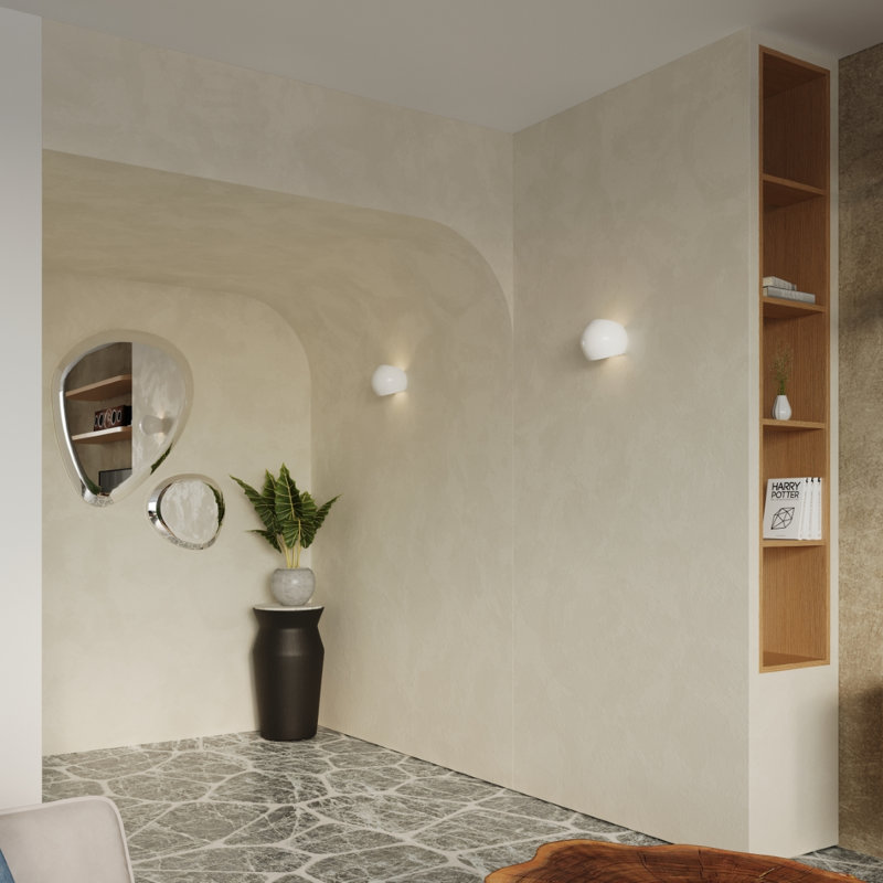 Ceramic Flush Mounted Sconce