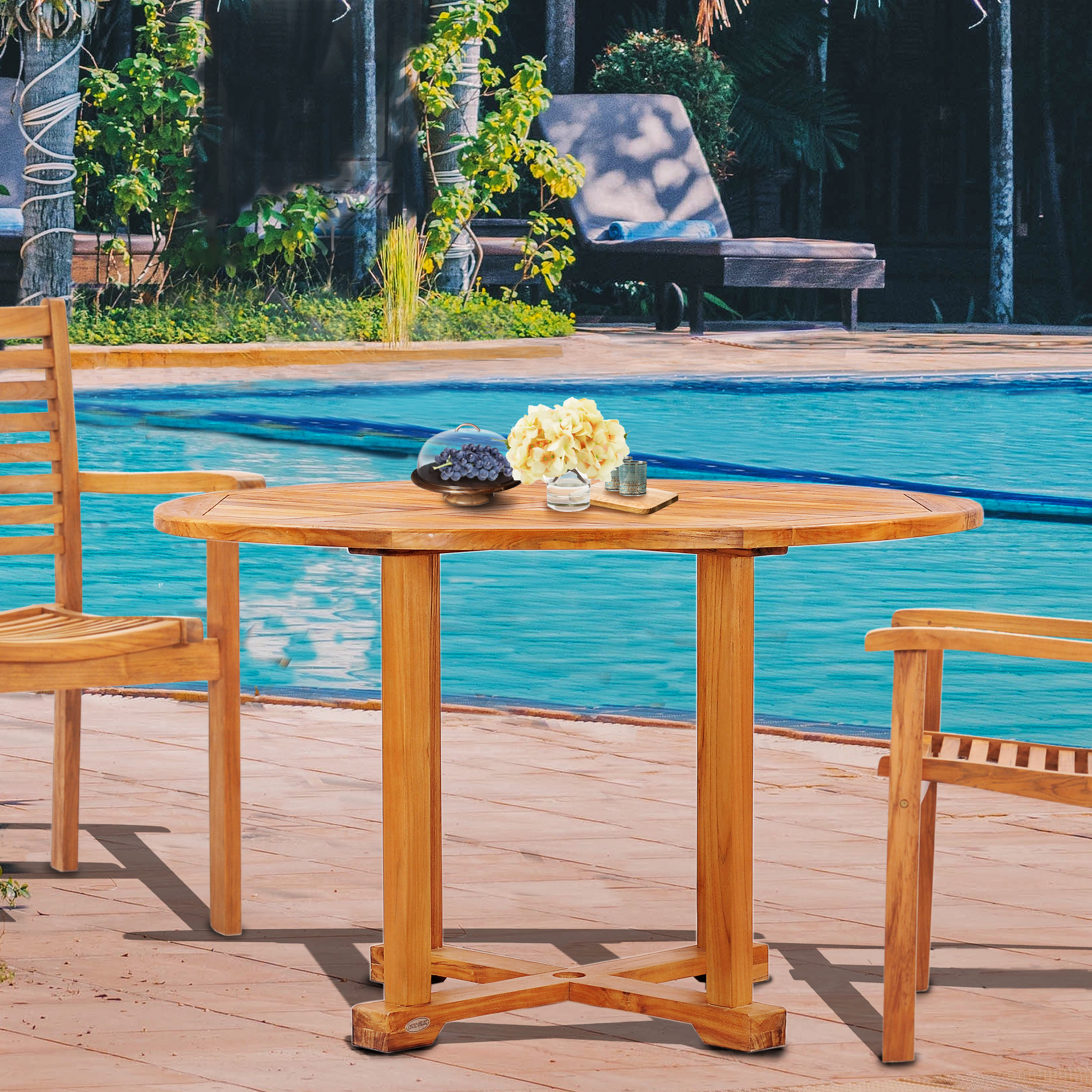 Bayou Breeze Warren Wooden Dining Table - Wayfair Canada