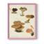 Reproduction encadrée de champignon V - Bois massif-823275629-823275630