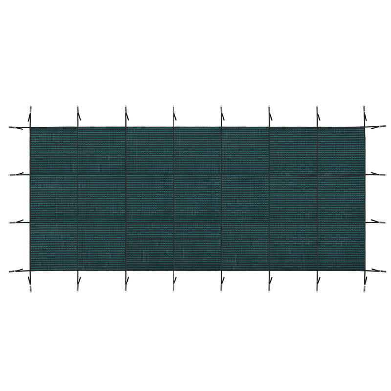 Quincaillerie de fixation en PP haute résistance à triple couture résistante à l'abrasion, H 20 pi x l 40 pi, Vert